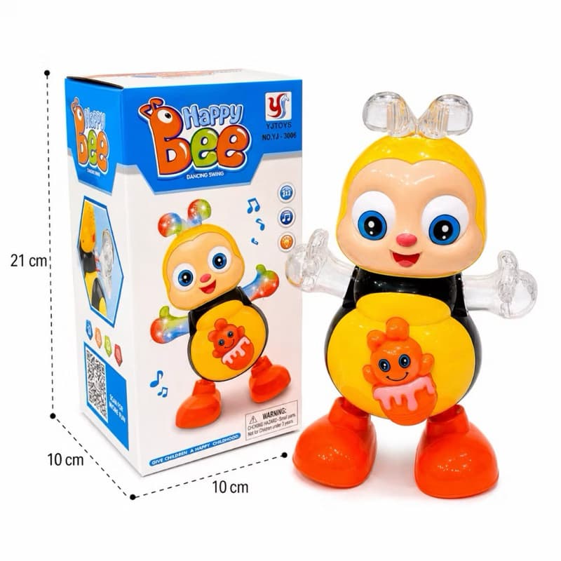 Abelha Dançante Eletrônica Infantil Com Som Luz E Movimento Brinquedo