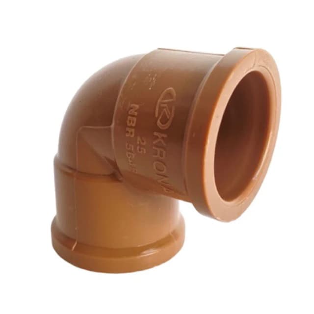 Joelho PVC Marrom 25mm Krona Instalação Residencial 3/4
