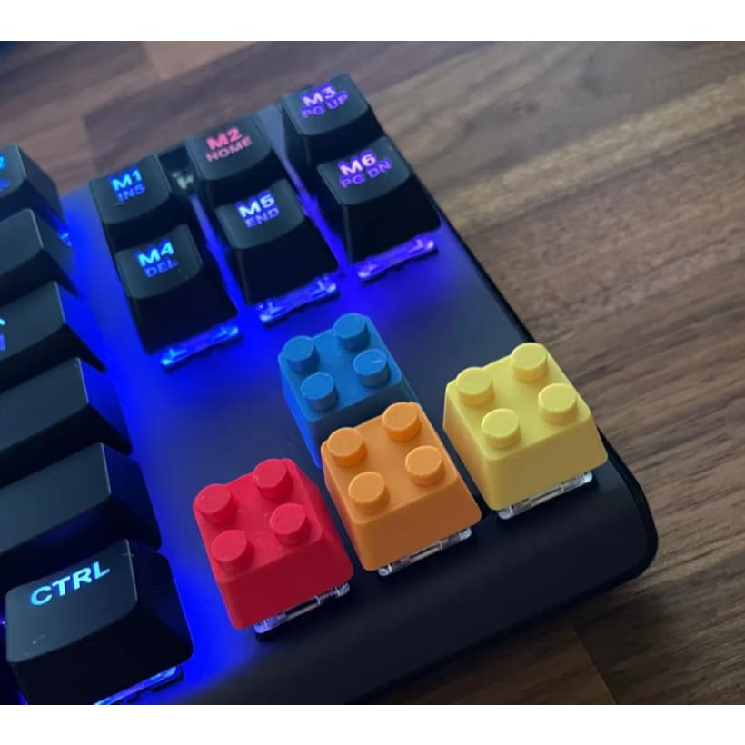 KIT 4 KEYCAPS | TECLADO MODELO LEGO | PERSONALIZE SEU SETUP 🎮✨