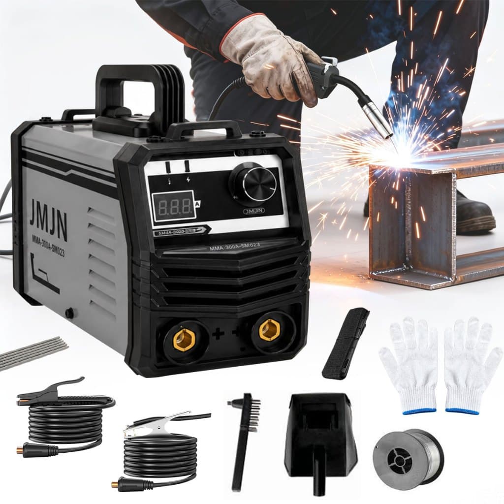 Máquina de Solda Inversora MMA 300A Bivolt 110V/220V IGBT Profissional com Kit Completo