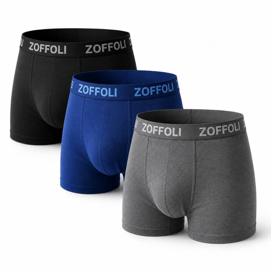 Kit 3 Cuecas Masculina Boxer Box Tecido Qualidade Premium Forro Algodão Dia a Dia Adulto