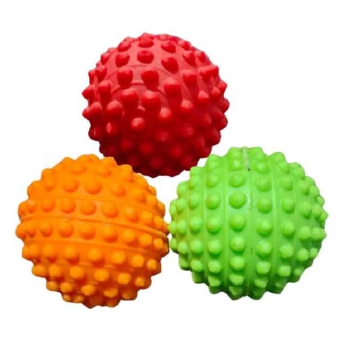 Bolinha para Cachorro Kit 3 Bolas Cravo Fisioterapia Massagem Anti Stress Bolinha Cravo Macia Envio Imediato bolinha pet
