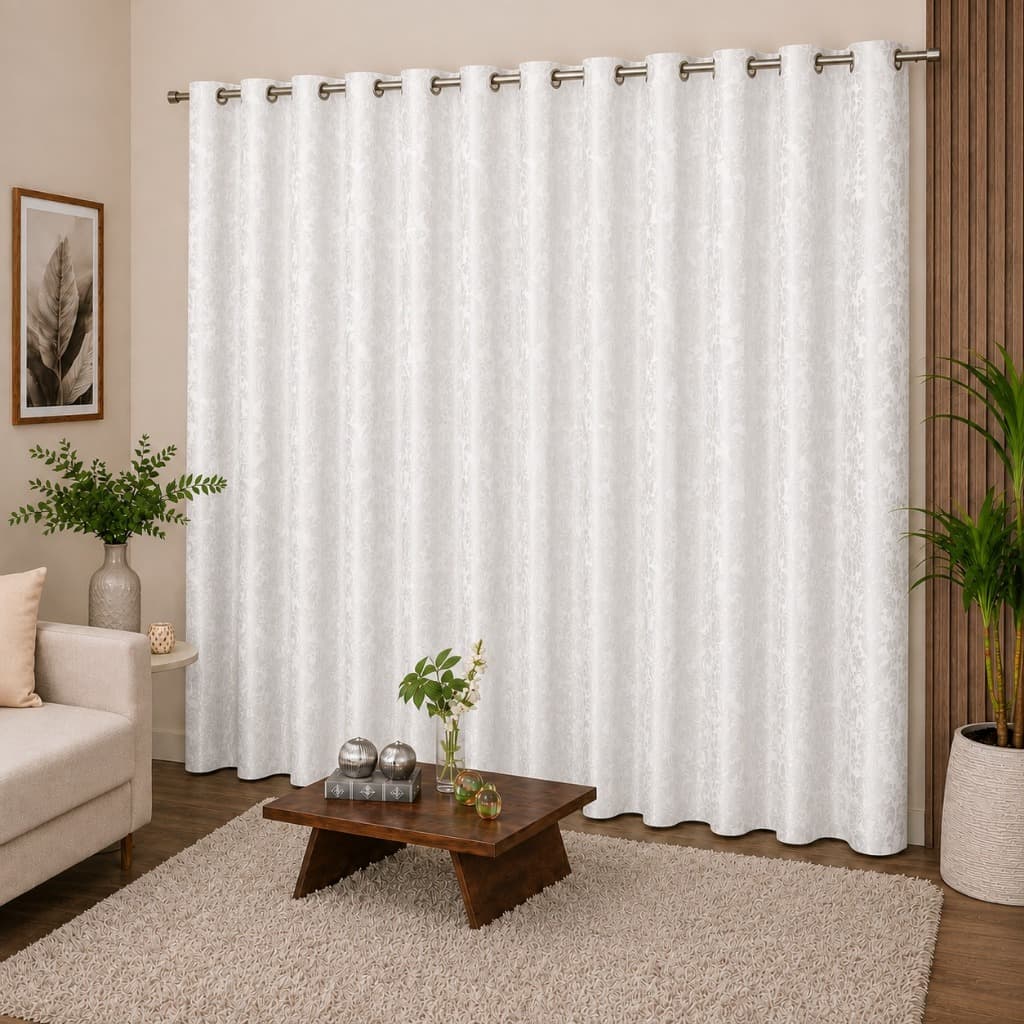 Cortina Jacquard 2,80x1,80m Premium Elegante Decorativa Sala Quarto Conforto Várias Cores