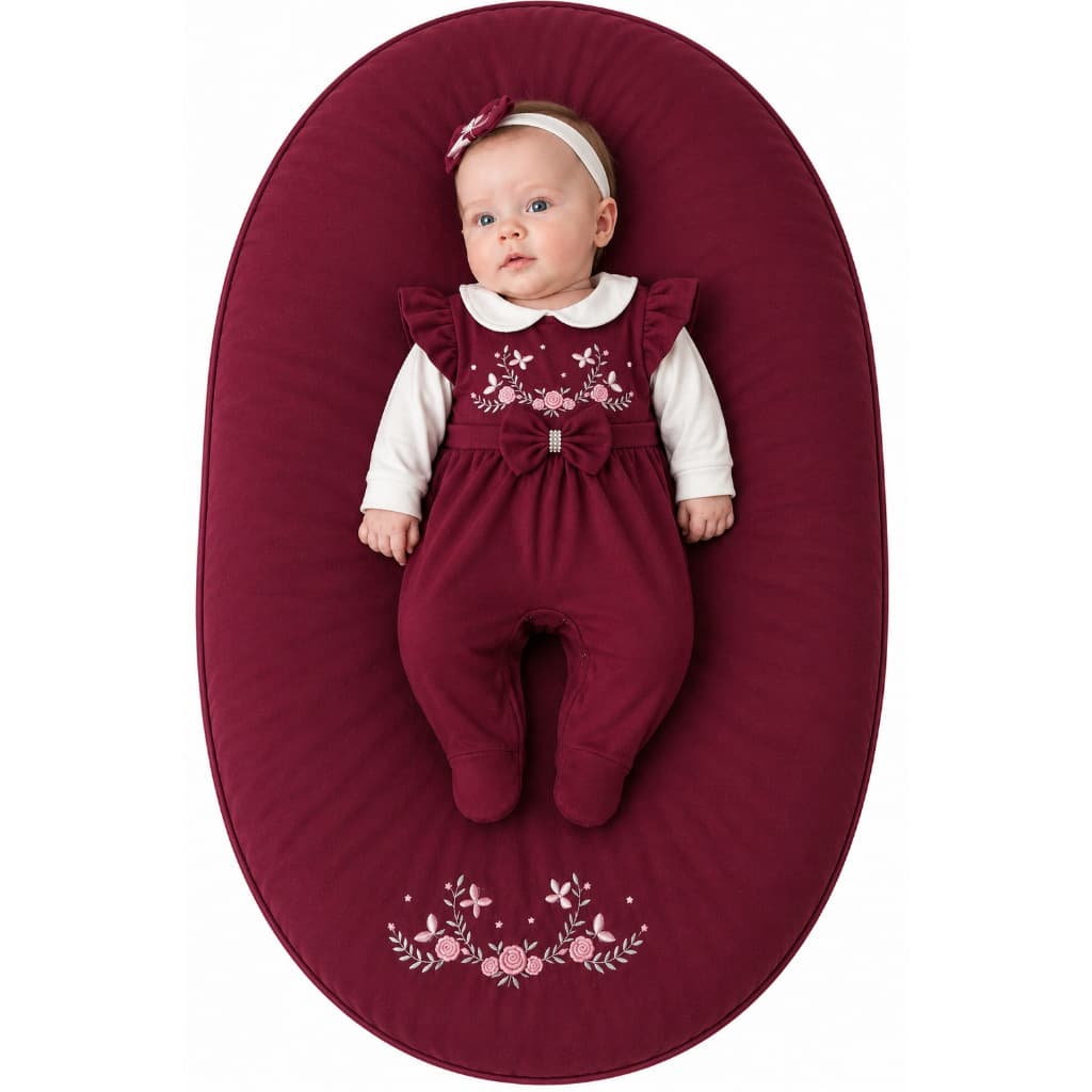 Saída Maternidade Menina Aurora 04 peças Roupas de Bebê