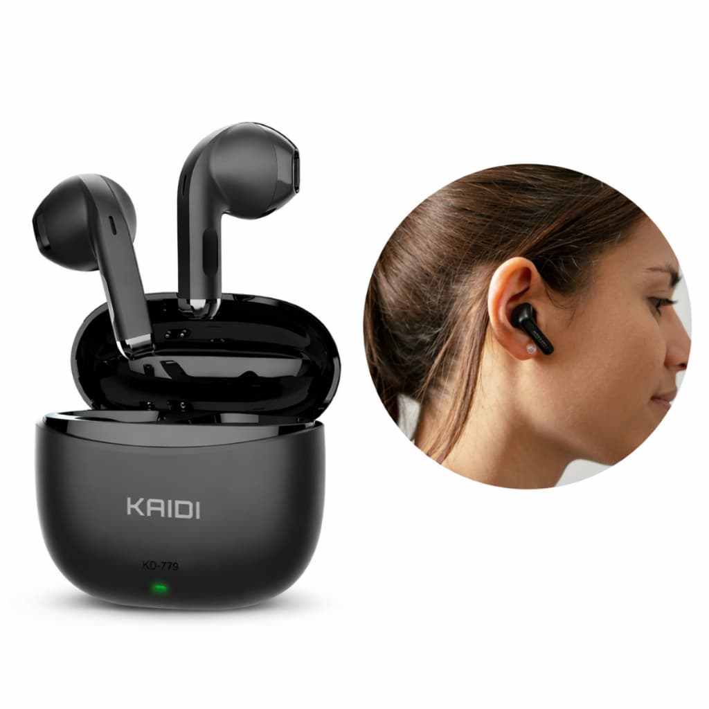 Fone de Ouvido Sem fio Bluetooth TWS Kaidi KD-779 Otima Qualidade Sonora e Volume do Som