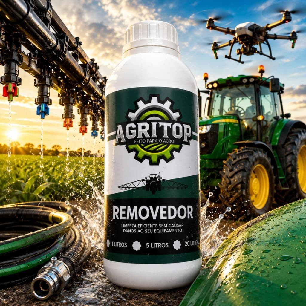 Removedor Agritop1l - Limpeza Pulverizadores Drone Trator