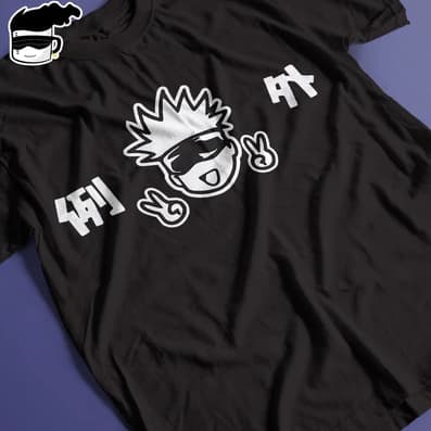 Camiseta Unissex Satoru Gojo Anime Jujutsu Kaisen Tecido Premium - Envio Rápido