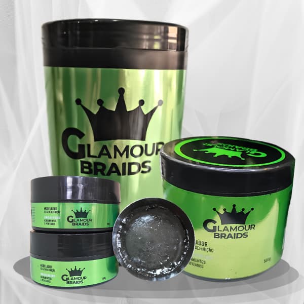 Pomada Modeladora Glamour Braids 1kg, 500g ou 150g