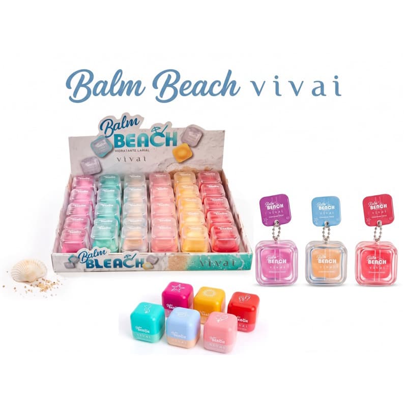 Kit 6 Balm Labial Vivai Hidratante Lábios Ressecados