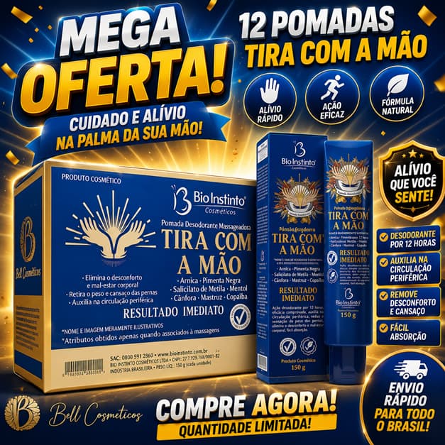 Pomada Tira com a Mão 150g - 12 unidades