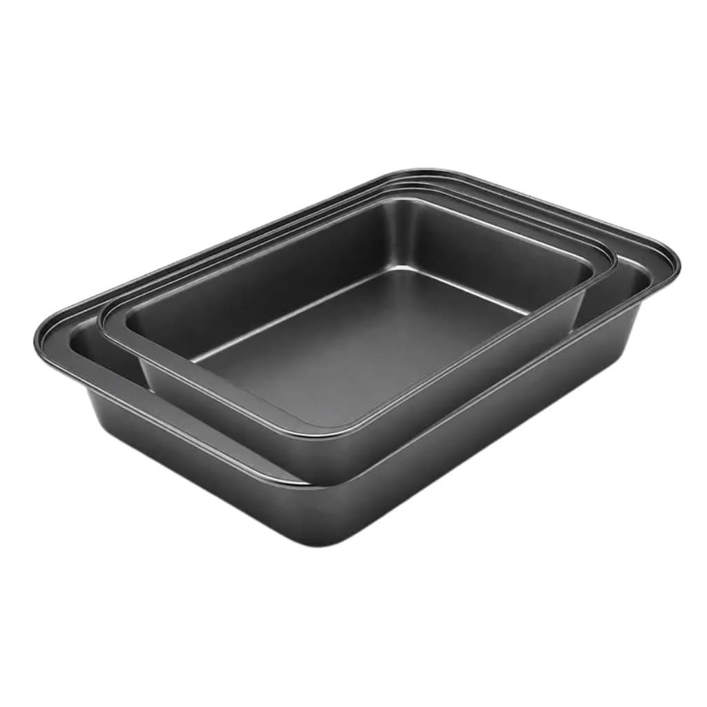 Kit 2 Formas Assadeiras Antiaderentes Retangular 32cm E 37cm