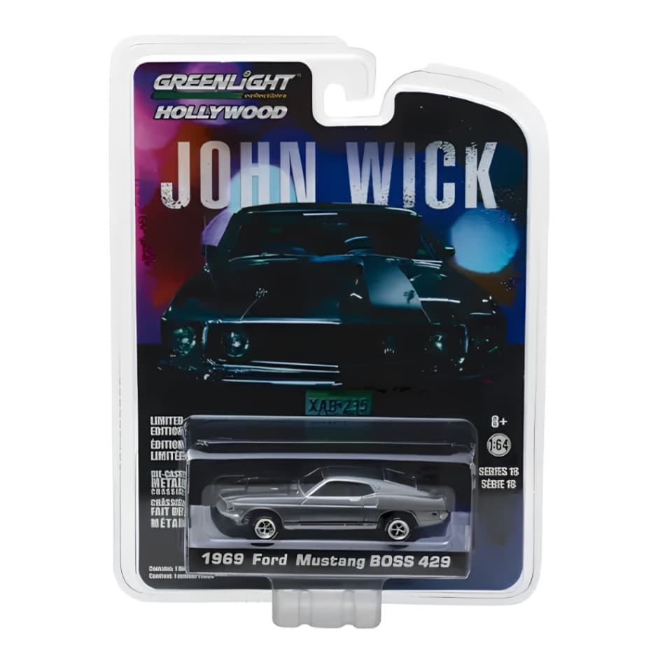 Greenlight Hollywood Series 1969 Ford Mustang BOSS 429 - John Wick - Miniatura 1/64