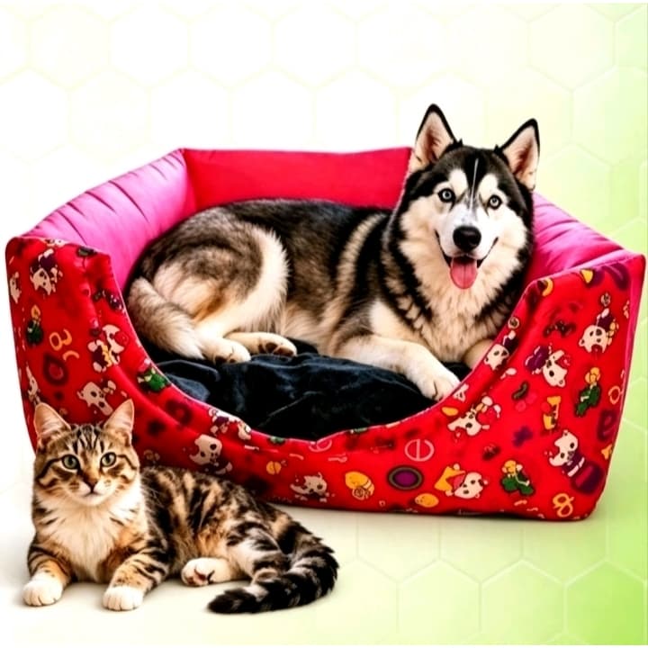 Cama toca para cachorro/gato toca iglu 2 em 1 pet animal estimação toquinha colchonete confortável