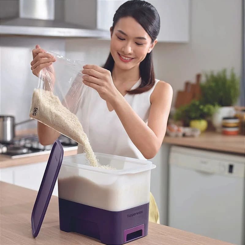MODULAR DE ARROZ SMART BRANCO COM ROXO 5KG TUPPERWARE