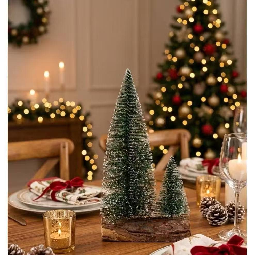 Arvore Natalina Nevada Dupla Para Enfeite Decoração Mesa Nevada/ARV497
