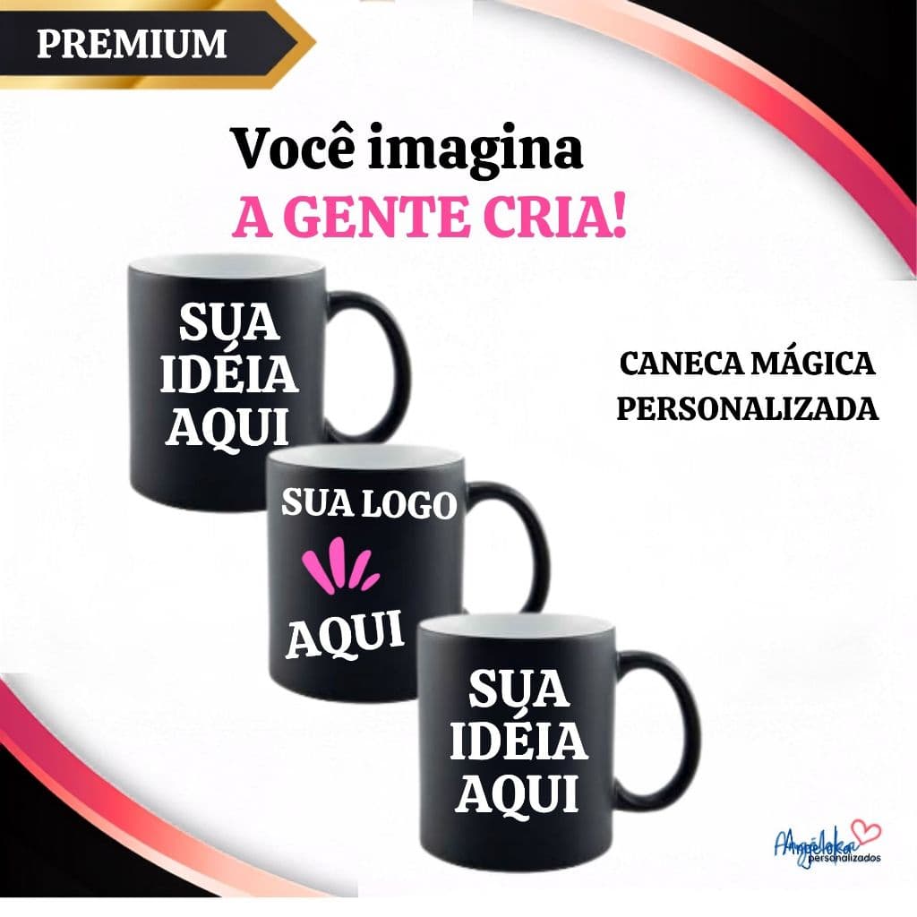 Caneca Mágica Personalizada com nome,foto ou frase- envie sua idéia e nós criamos!