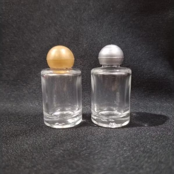 Kit Frasco Vidro 7ml/08ml/10ml - porta perfume, óleos , essência, com tampa Bola Dourado ou Prata