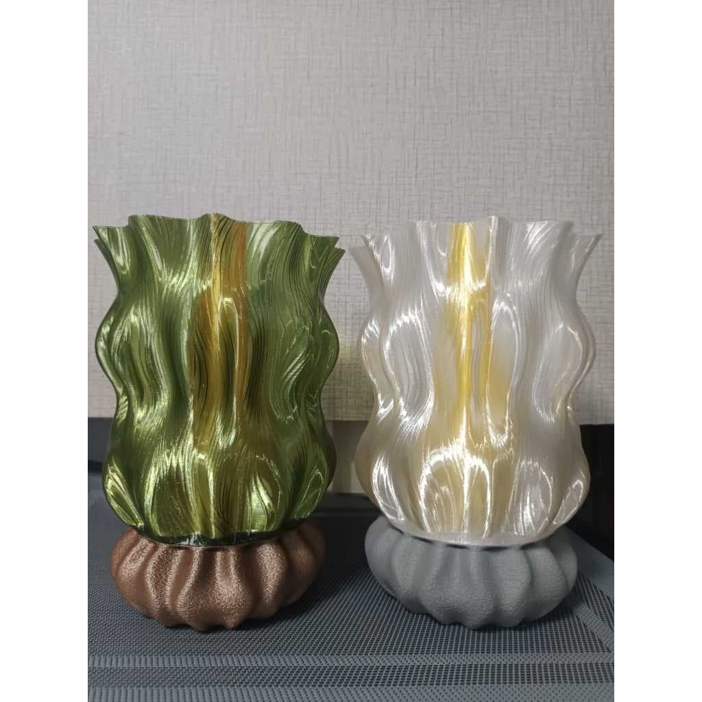 Abajur Orquídea Luminária Translúcida Orgânica de Mesa  – Decoração LED Decorativa de Mesa Compacta
