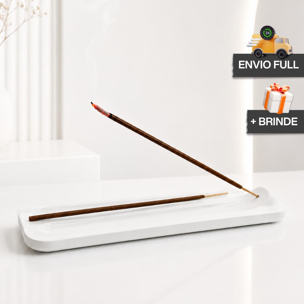 Incensário Porta Incenso Vertical Moderno Decorativo + Presente Decoração Minimalista Zen Elegante Meditação Casa