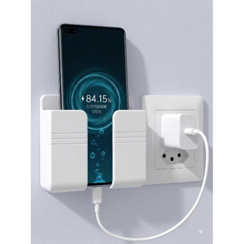 Kit 3 Suportes Celular Parede Multiuso Multifuncional Adesivo Controle Remoto Carregamento