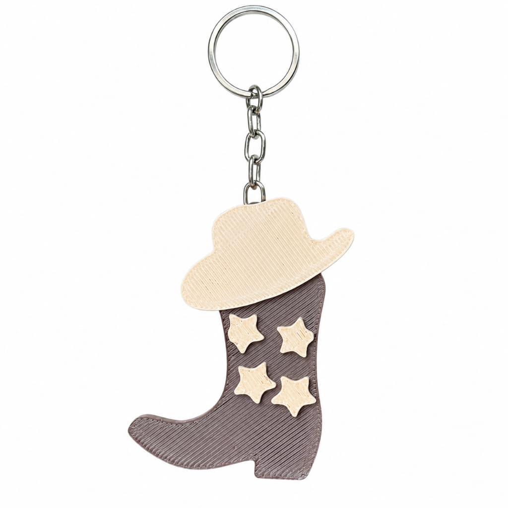 Chaveiro Abridor de Latas Bota Texana em 3D Ideal para Moda Country e Unhas Longas Presente Rodeio Cowgirl Brinde
