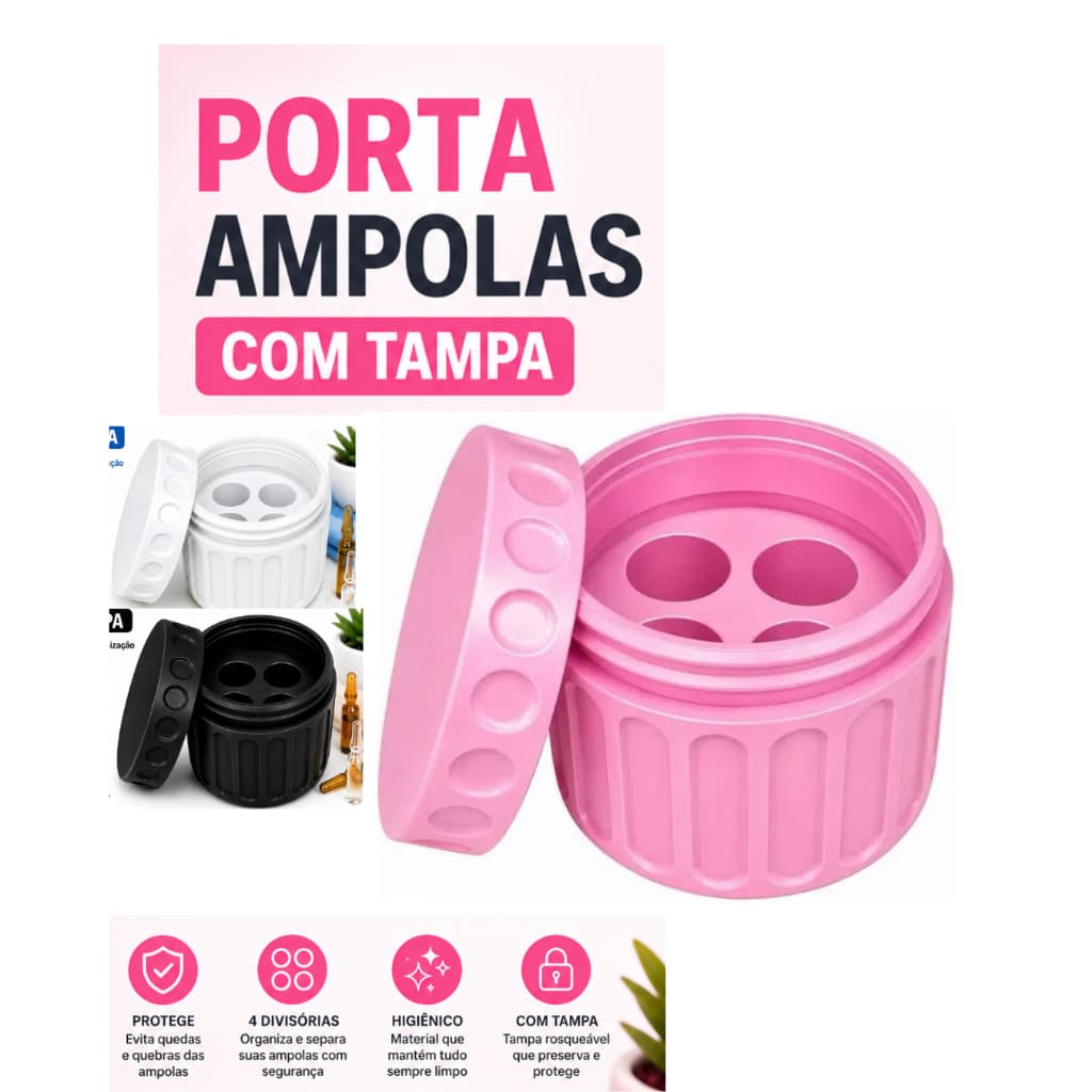 Porta frascos Ampolas /Para  4 Unidades