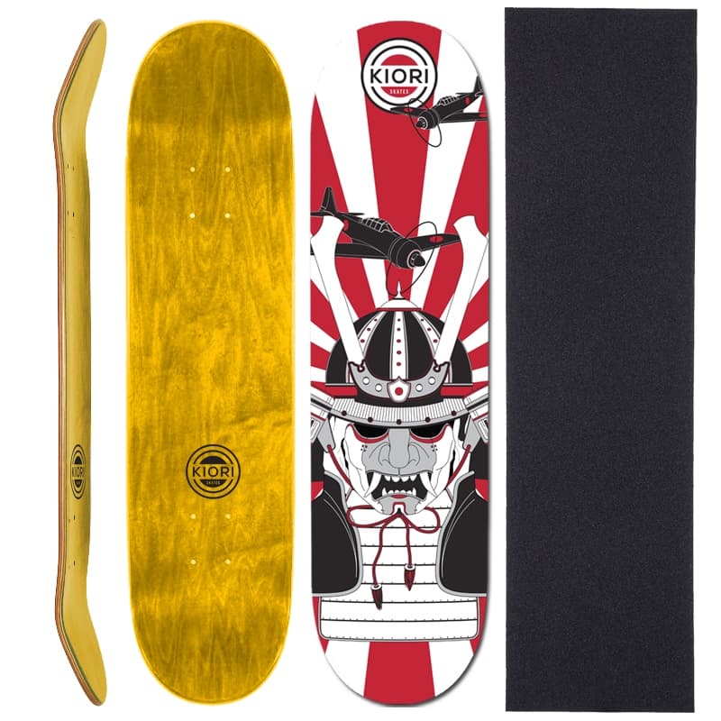 Shape de Skate com Lixa - Kiori Skates - Samura Flag 8.0"
