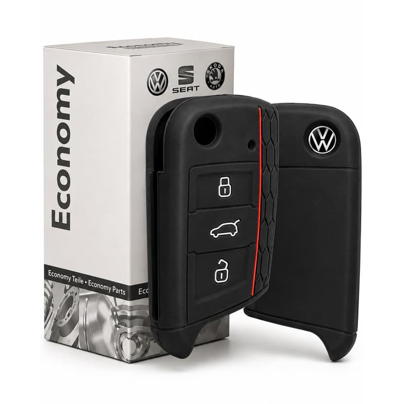Capa Silicone Chave Original Presença VW Golf Polo Nivus T-Cross Tera 3 Botões Volkswagen