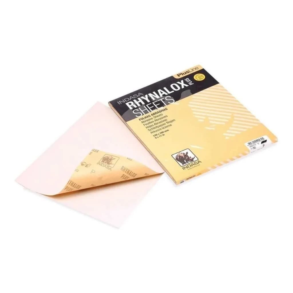 PACOTE COM 50 INDASA LIXA SECO 230X280 RHYNALOX PLUS