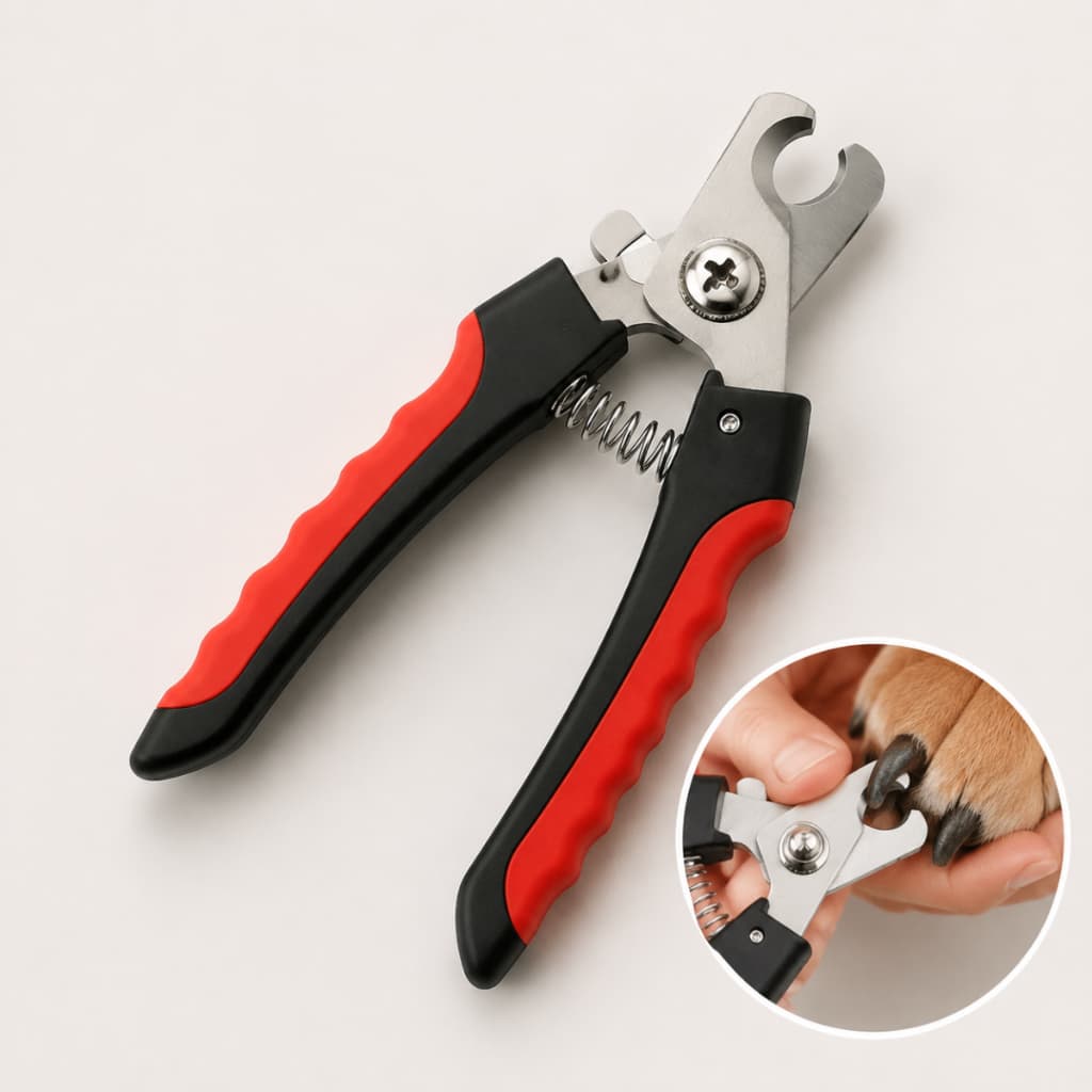 Cortador de Unha Cão Gato Pet Profissional Aço Inox Ergonômico 12 16cm Alicate Cortador Porte Médio