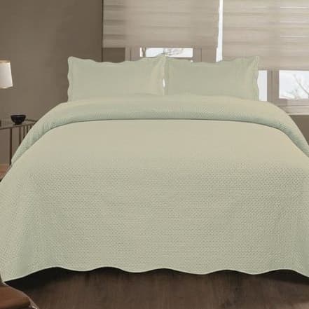 Jogo De Colcha Para Cama Estampa Lisa Ultrassonic Urban King Cobre Leito Com Fronha Porta Travesseiro Taupe 260x280cm
