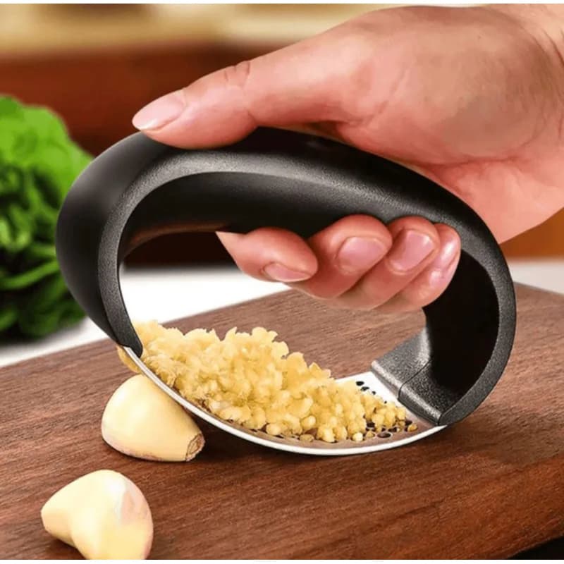 Esmagador de Alho Inox Prensa Manual Resistente e Fácil de Usar para Cozinha Espremedor Triturador
