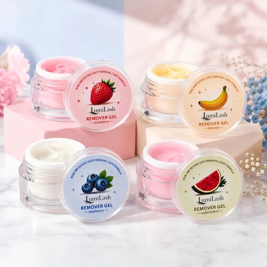 LumiLash Strawberry Banana Blueberry Watermelon Professional Eyelash Extension Gel Remover 15g