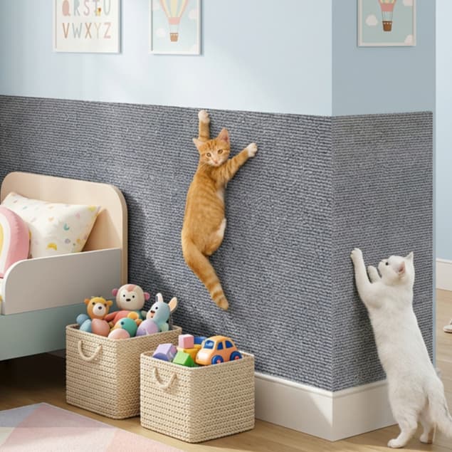 Tapete arranhador para gatos de alta qualidade e com forte adesão, 30–120 cm, cortável sob medida
