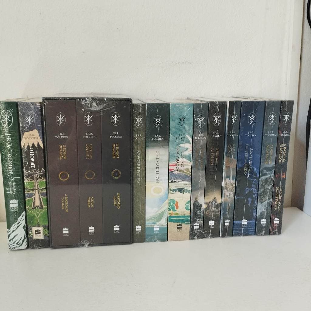 KIT 14 Livros Tolkien: O Hobbit, O Senhor dos Anéis, O Silmarillion, Contos Inacabados, Os Filhos de Húrin, A Natureza