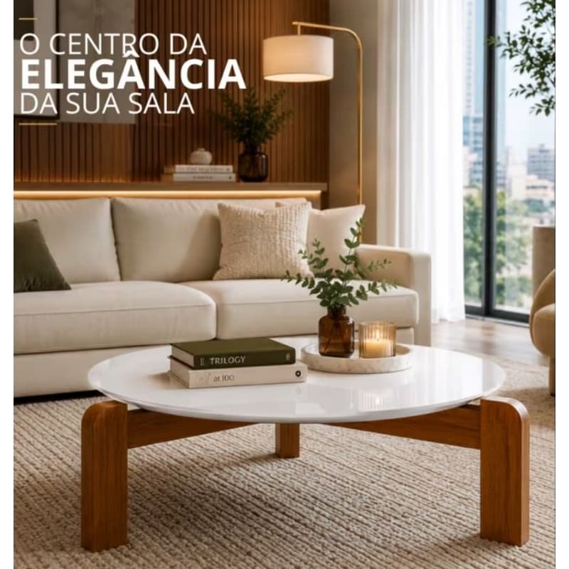 mesa de centro elegante, mesa de centro em madeira