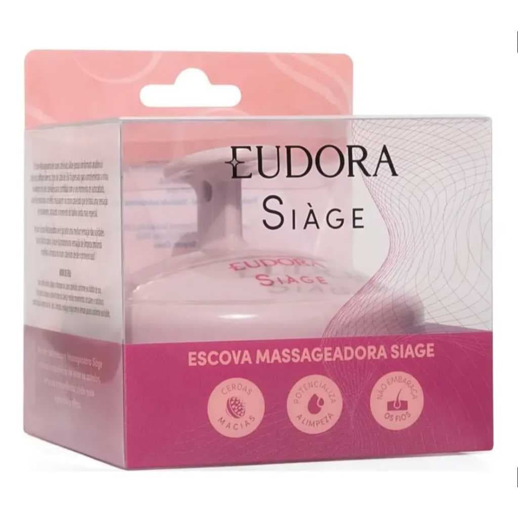 Escova Massageadora Capilar De Silicone Lavar Cabelo Couro Cabeludo Macia Anti Caspa Rosa