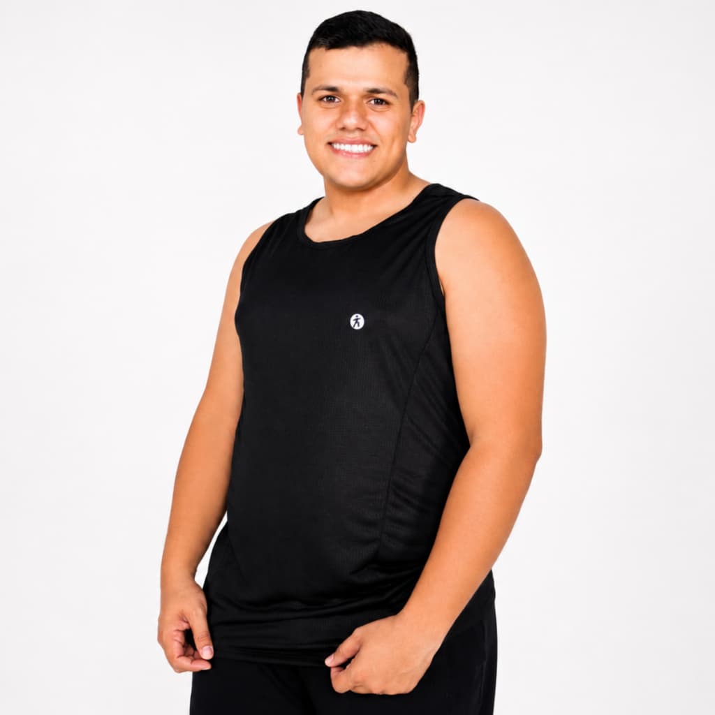 Regata masculina dry fit plus size do G1 ao G4 academia fitness