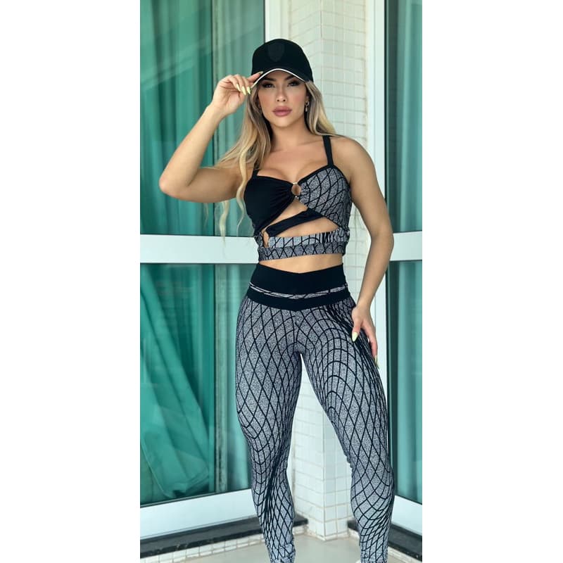 conjunto fitness - Treino - Academia - Crossfit- poliamida