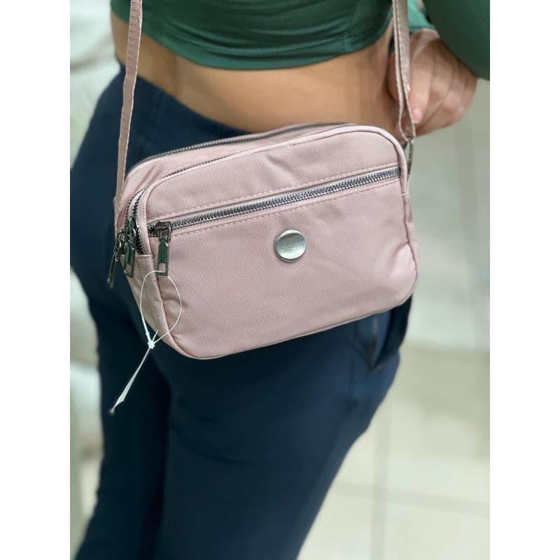 Bolsa transversal com vários compartimentos, estilo casual e versátil, resistente à água. Ideal para uso diário, 1601