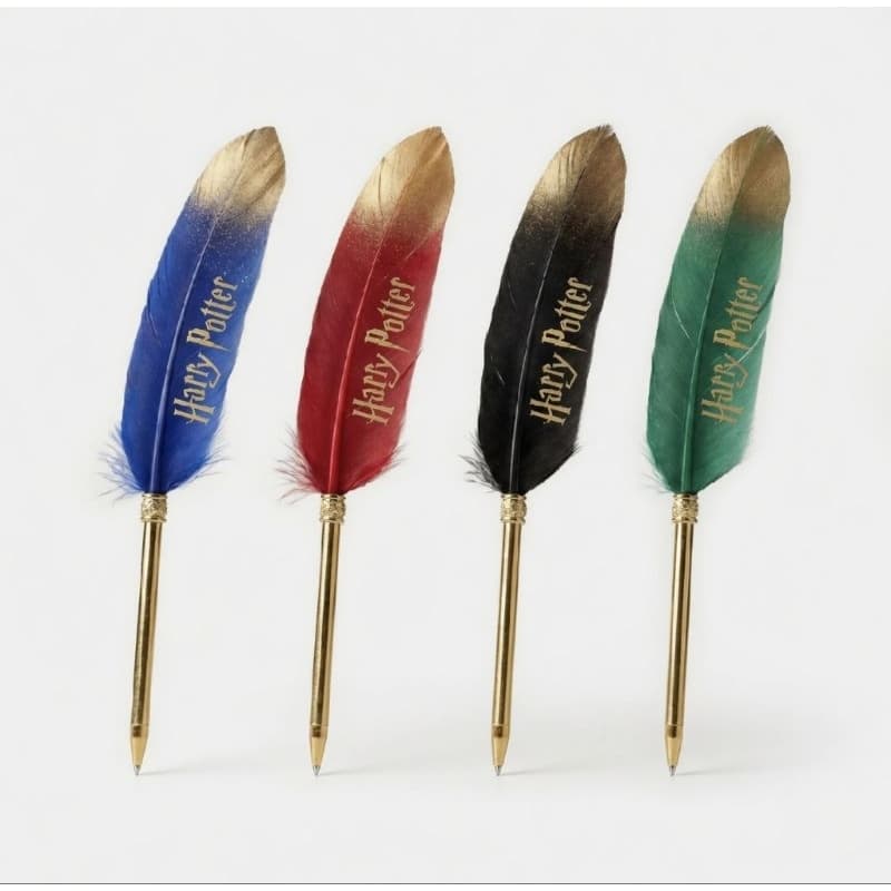 Caneta Pena Harry Potter Luxo - Caneta Mágica Decorativa