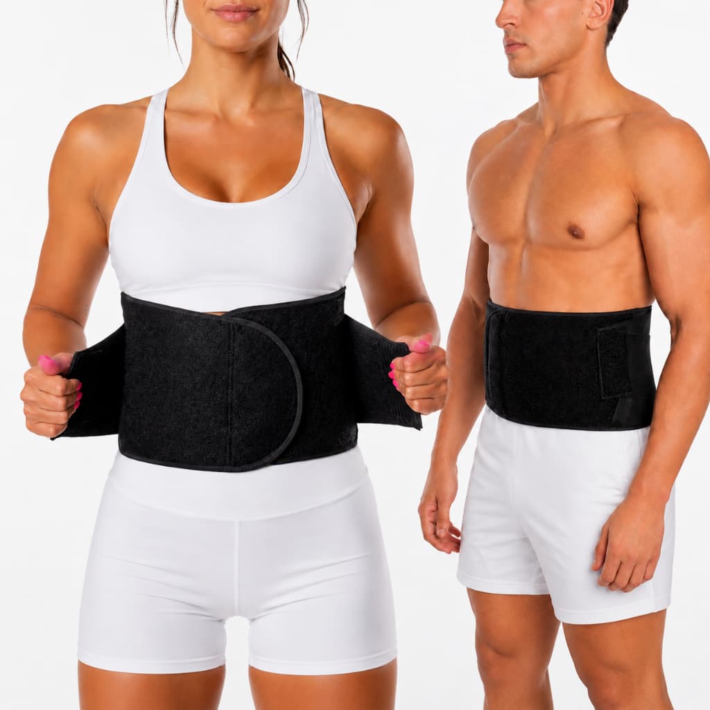 Faixa Modeladora Postural Lombar com Duplo Ajuste e Barbatanas Unissex – Cinta Compressiva Ideal Ortopédicos