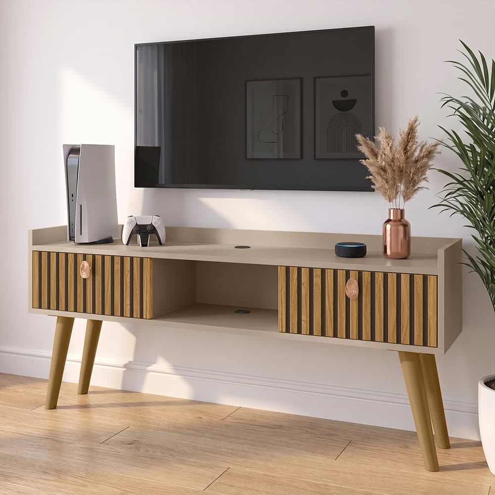 Home Rack Suspenso Miami VEGAS ou com Pés Painel 32 Polegadas Com 2 Portas Varias Cores