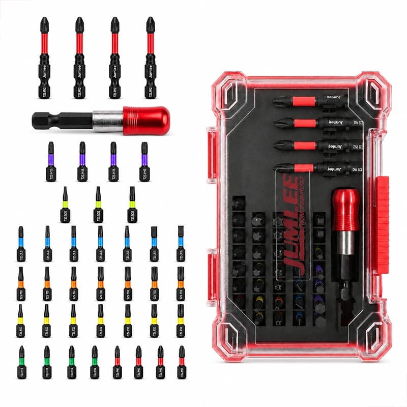 Kit Pontas de Parafuso 41 Peças Aço S2 Porta‑Bits Liberação Rápida Estojo Organizador Para Furadeira