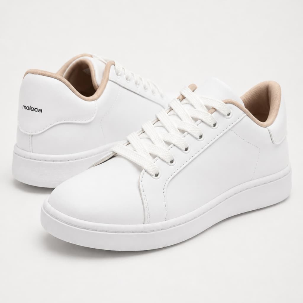 Tênis Moleca Feminino Básico Passeio Tênis Casual Base Reta Tênis Leve Versátil Macio