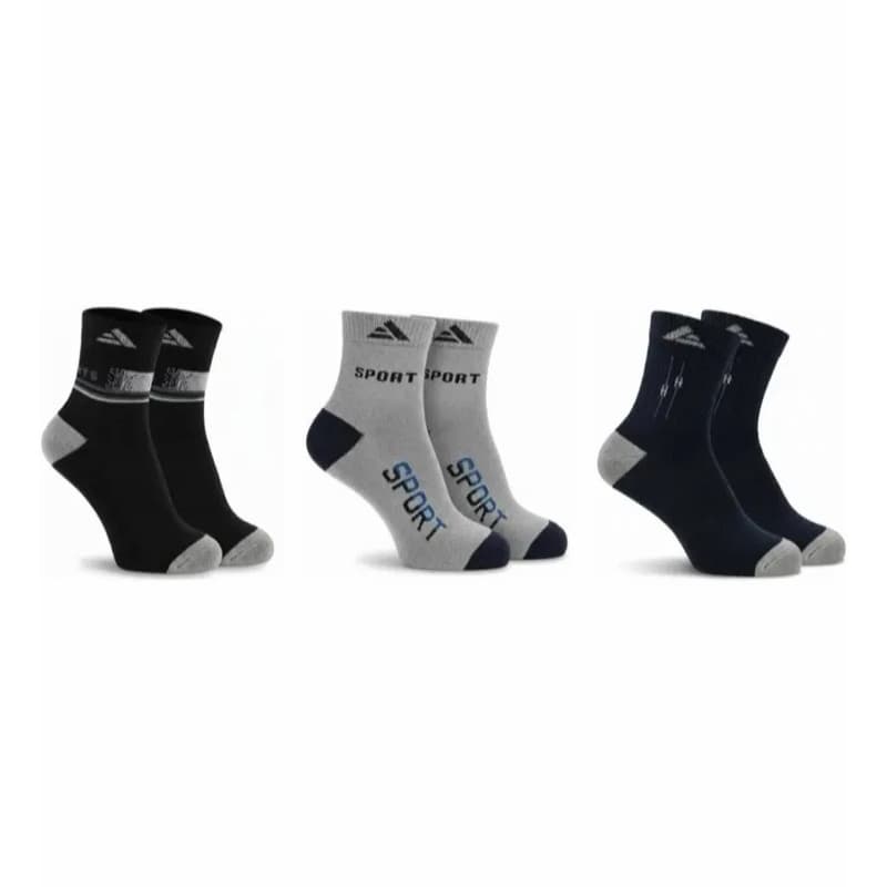 Kit Meias Masculinas Adultas Cano Longo com Cores e Tamanho