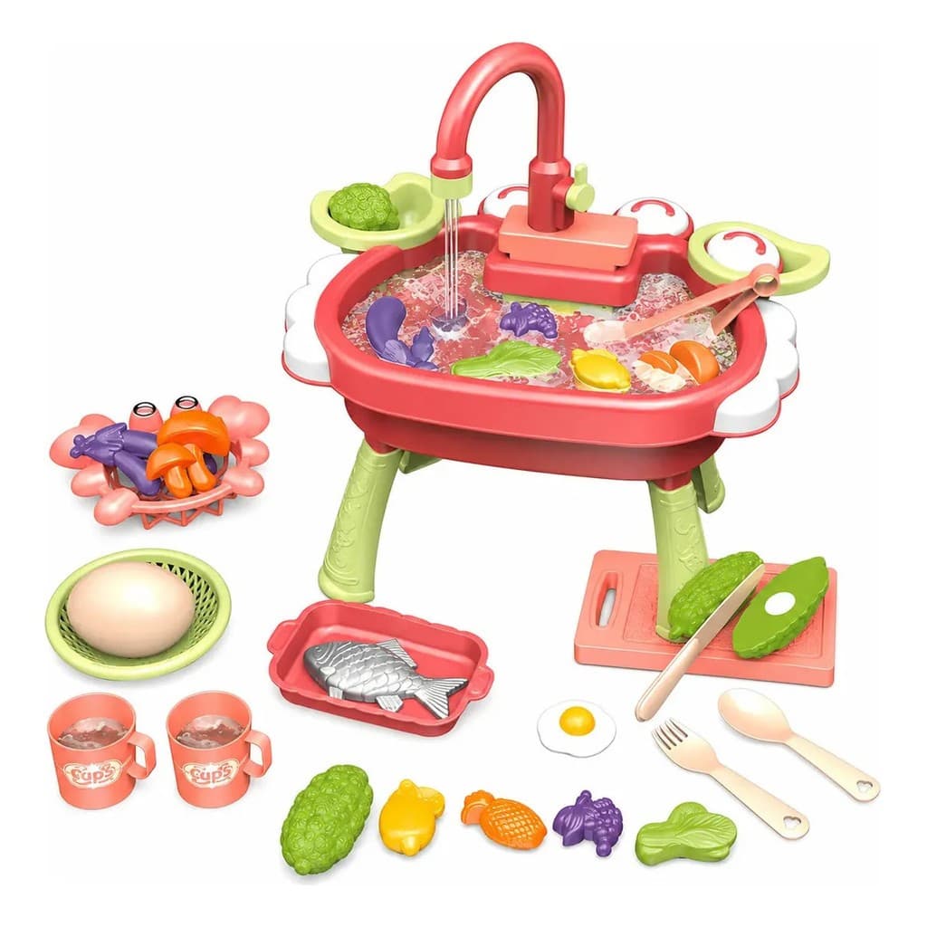 Brinquedo Cozinha Pia Lava-louças Faz De Conta