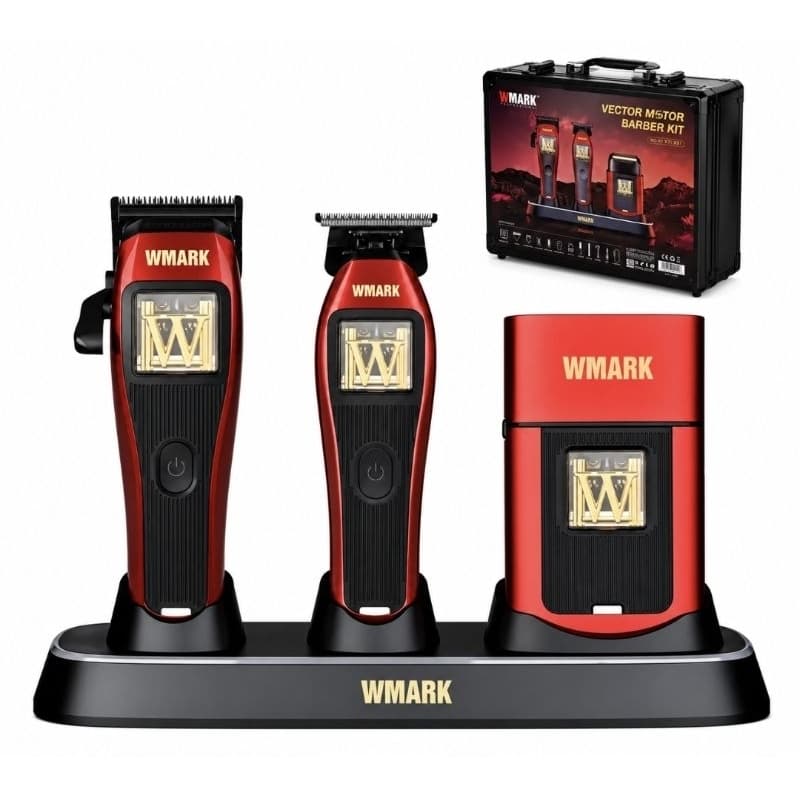 Kit Máquina de Corte + Acabamento + Shaver WMARK NG X1 XT1 XS1 UV 10.000 RPM Completo com Maleta