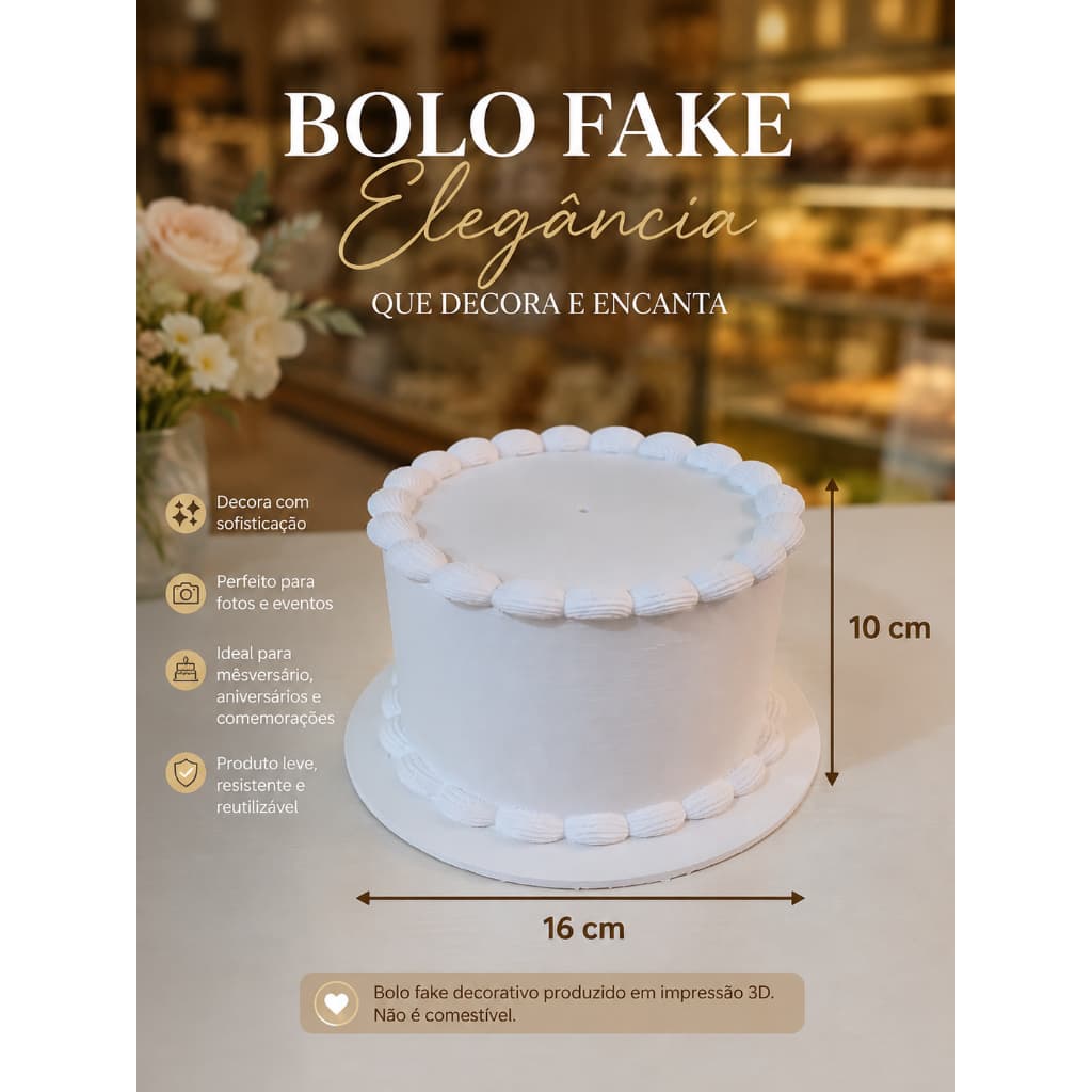 BOLO FAKE INFANTIL – DECORAÇÃO PARA FESTAS, MÊSVERSÁRIO E COMEMORAÇÕES