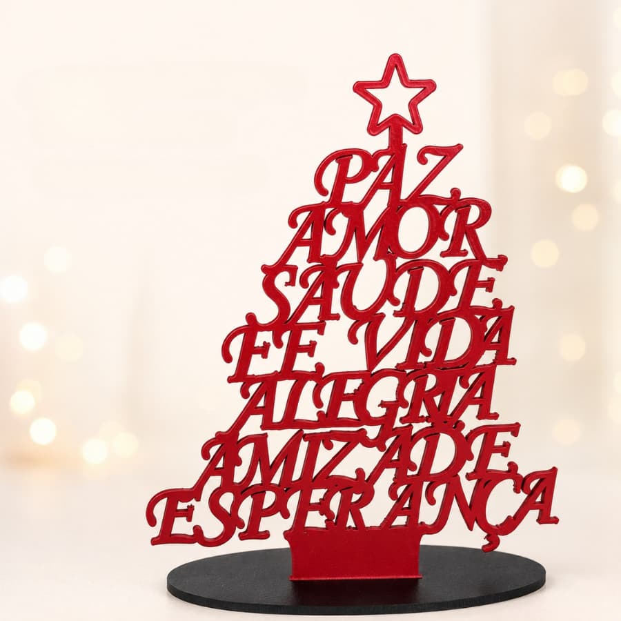 Kit 6 Árvores De Natal Em MDF 15x11cm Decoração Enfeite Natalino Qualidade Premium